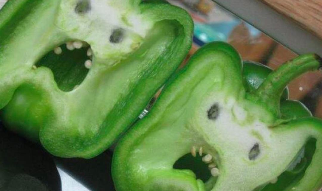 creepy bell pepper faces