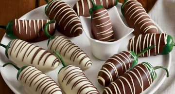 <a href="http://www.harryanddavid.com/h/fruit-gift/chocolate-covered-strawberries-fruit/28368#:s=best:p=2" target="_blank">Chocolate Covered Jalapeno Peppers</a>