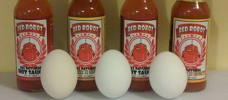 hot sauce and eggs