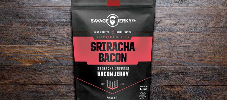 savage sriracha bacon jerky