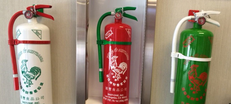 fire extinguisher sriracha