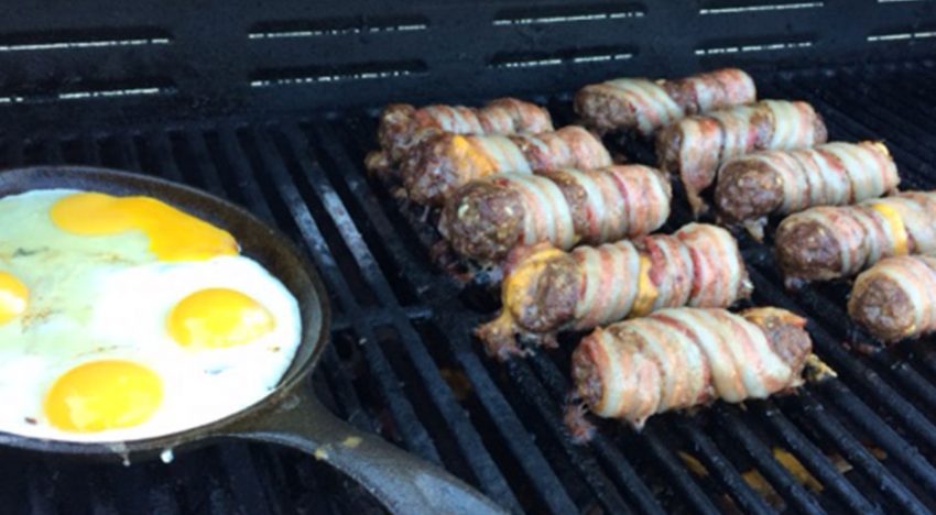 Bacon Wrapped Beef Dogs